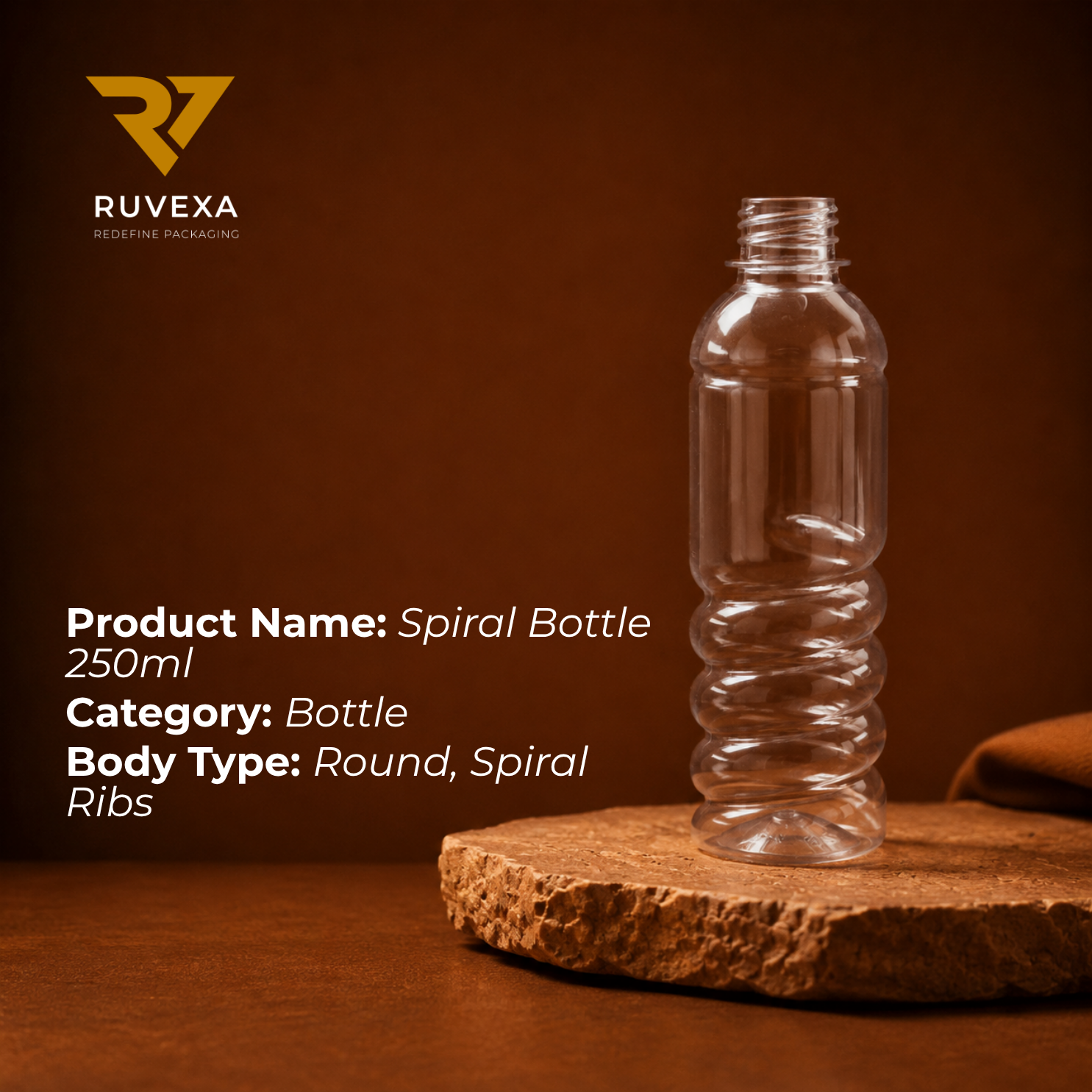 Ruvexa 250 ml Spiral Bottle